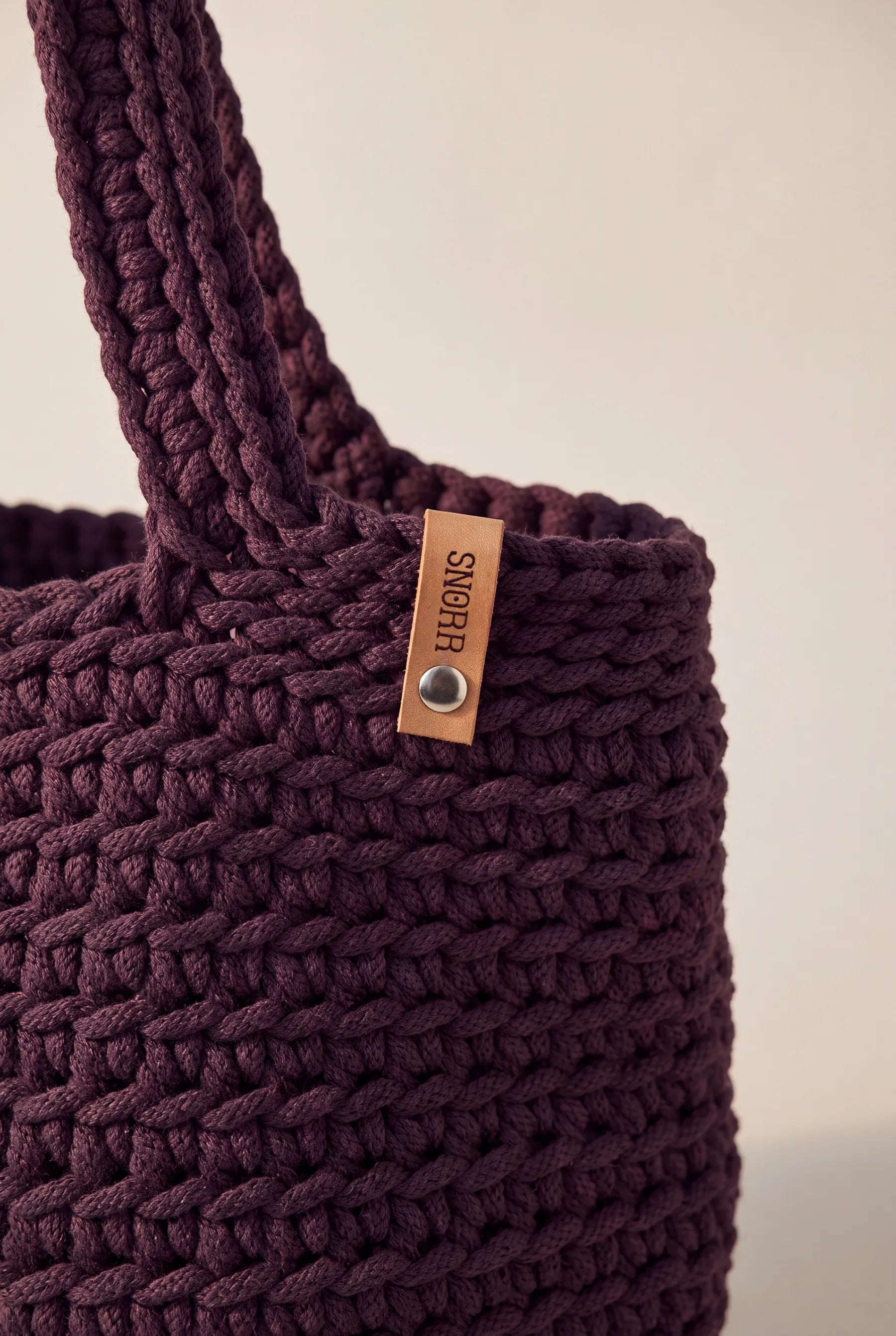 Aubergine Tote